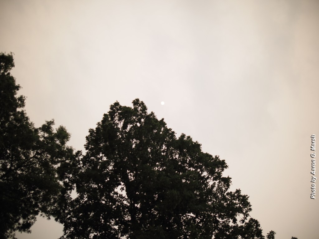 Another look at the hazy, smoky skies that have loomed over us the past few days. (Photo by Aaron G. Marsh)